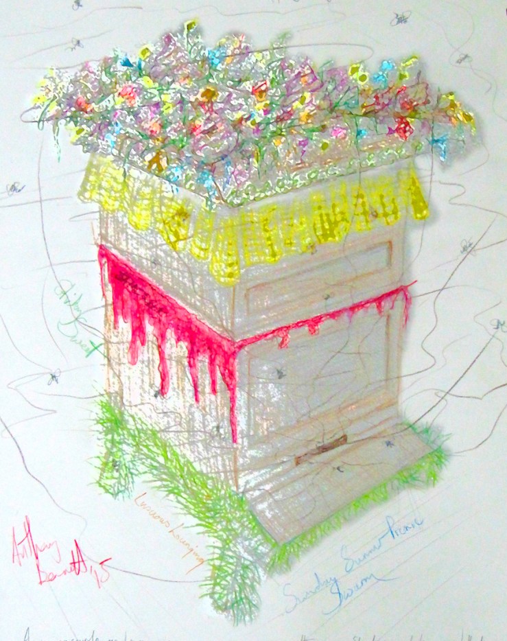 Sketchbook page/work in progress by Anthony Bennett.